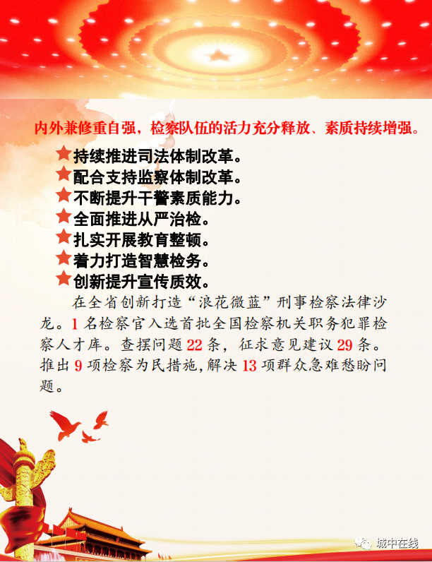 一图读懂城中区人民检察院工作报告